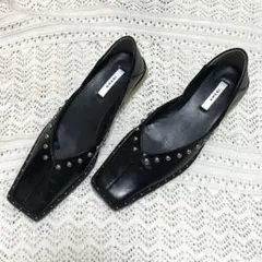 Ameri vintage スタッズ ウッドヒール バブーシュのサムネイル