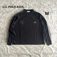 U.S. POLO ASSN. ブラックトレーナー スウェット メンズ Mサイズ