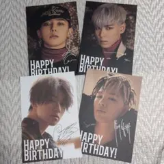 レア】 BIGBANG 公式グッズ ファンクラブ バースデーカード4枚 - メルカリ