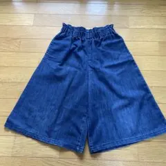 キッズ デニム ガウチョパンツ サイズ130