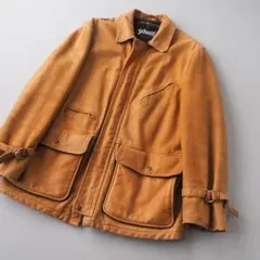 Schott　size38　カーコート　スエードジャケット　本革　キャメル