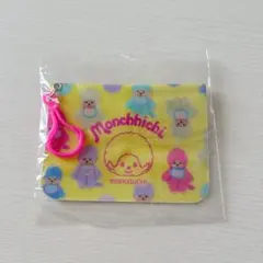 Monchhichi モンチッチ フラットコインケース ミニポーチ イエロー