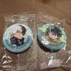僕のヒーローアカデミア　くら寿司　缶バッジ　緑谷出久　轟焦凍