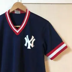 90’s USA製 ヴィンテージ New York Yankees ゲームシャツ