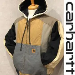 希少 1点モノ Carhartt カーハート ツギハギ ダックパーカー - メルカリ