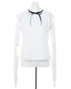 INGNI レースボウタイ付ラッフルスリーブトップス
