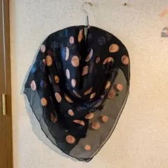 大判スカーフ　ストール　黒