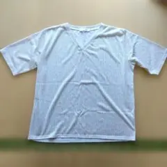 chocol raffine robe VネックTシャツ ベージュ ストライプのサムネイル