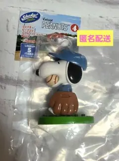 シェイキー！ピーナッツ バブルヘッドドール 4 野球 スヌーピー グローブ ②