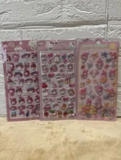 マイメロ キティ シール 3枚セット