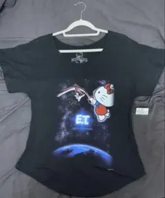 Hello Kitty E.T. コラボ Tシャツ ブラック MD レアT