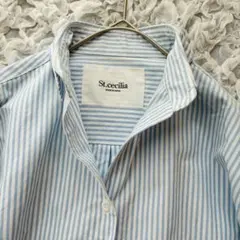 【日本製】St.cecilia セントセシリア　ストライプシャツ　春　日本製