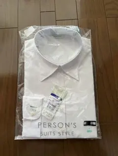 PERSON'S レディース7分袖白シャツ