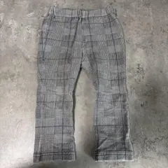 après les cours チェック柄パンツ