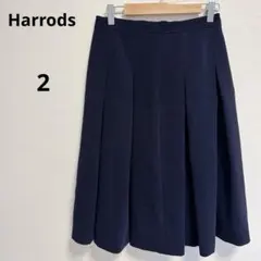 ハロッズ　プリーツスカート ダークネイビー　シンプル　シック　きれいめ　上品のサムネイル