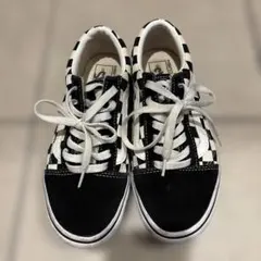 値下げ！Vans ブラック/ホワイト スニーカー 23.5㎝　US 5