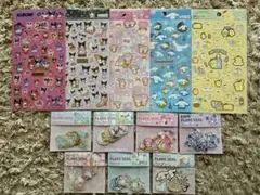 サンリオ 箔押しシール フレークシール 12点セット