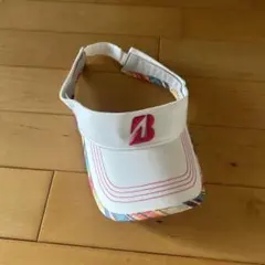 BRIDGESTONE ゴルフ バイザー ホワイト/マルチカラー