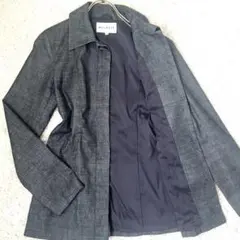 日本製❗️【メルローズ】ベルト付デニム調ジャケットレディース3 (L)