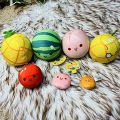 スイカゲーム　6点セットまとめ売り ぬいぐるみ　キーホルダー　マスコット