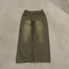 00’s washed wide denim 　y2k grunge
