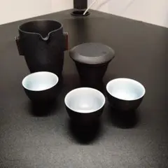 台湾茶器セット 黒4点セット