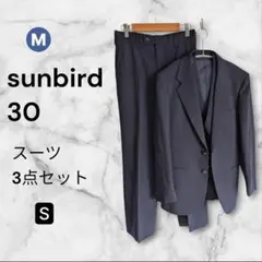 3ピーススーツ メンズ S相当 Y3 ネイビー ウール100% セットアップ