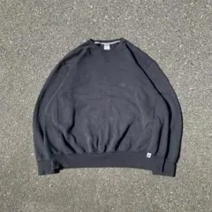 RUSSEL ATHLETIC 無地スウェット 前V Y2K ノームコア 古着