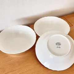 【美品】ジノリ　ベッキオホワイト　サラダボウル×4 ジノリ 1735（GINORI 1735）ベッキオホワイト サラダボウル