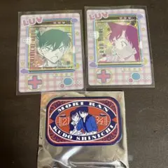 名探偵コナン コナンアプリ　鳥取　北栄町限定　缶バッジ　工藤新一 毛利蘭
