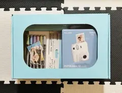 美品 チェキ instax mini 12 ホワイト ケース付き(パープル)