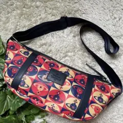 未使用級　ヴィヴィアンウエストウッド　ボディバッグ　マルチカラー　オーヴ　メンズ