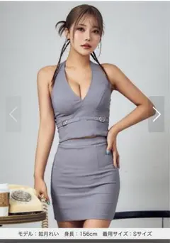 Jewels ドレス グレー セットアップ
