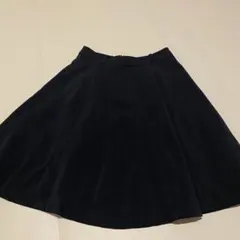 Mew's REFINED CLOTHES フレアスカート ブラックのサムネイル