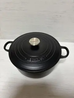 週末お値下！ LE CREUSET ル・クルーゼ マルミット ブラック 18cm