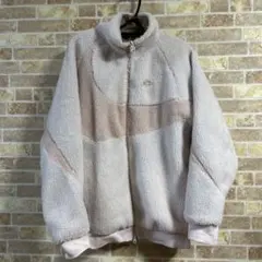 NIKE ナイキ リバーシブル ボアフリースジャケト　ライトピンク✖️ベージュ