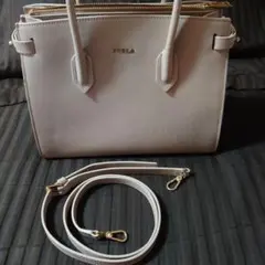 ★期間限定お値下げ★ ☆超美品☆【FURLA】ベージュ系トートバック☆2WAY☆