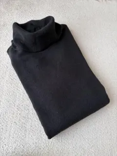 UNIQLO ブラック カシミヤ100%　タートルネック セーター XL