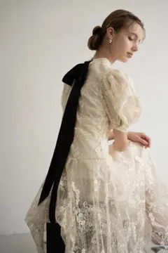 110㌢ 新品未使用 acka. lace flare dress acka lace flare dress - メルカリ