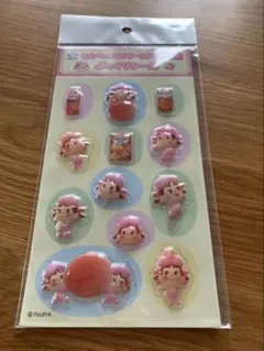 不二家 ももぺこ ぷっくりシール ペコちゃん １枚