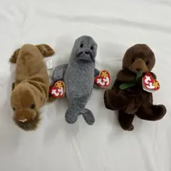 Ty Beanie Babies ぬいぐるみ 3点セットのサムネイル