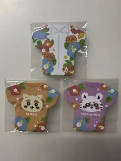 シーサーのおみやげやさん トレーディングTシャツ型缶バッジ　3個セット