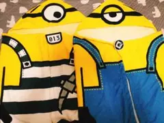 【2枚セット】ミニオン　フード付きタオル