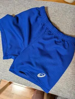 ASICS 青 ショートパンツ　ジュニア160センチ