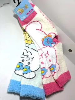 んぽちゃむ もこもこソックス 2足組 23-25cm