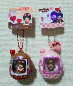 Monchhichi モンチッチ ミニチュア キーホルダー 2個セット - メルカリ