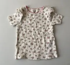 H&M 小花柄 リブTシャツ 4-6y 110