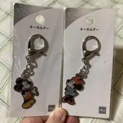 【入手困難】ミッキー＆ミニー　キーホルダー　ディズニー100　２点　ダイソーのサムネイル