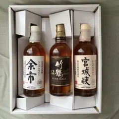 未開封 NIKKA WHISKY 余市 竹鶴12年 宮城峡 3本セットのサムネイル