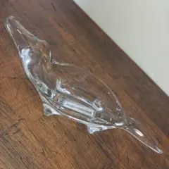 ガラス　ワニ　トレイ　小物入れ　オブジェ